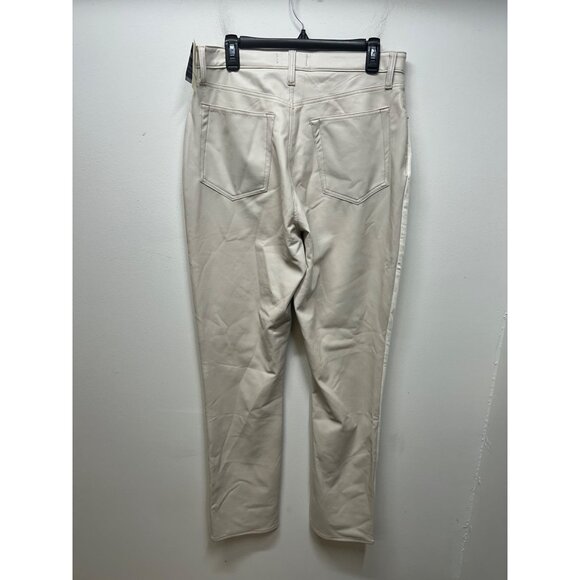 NWT Abercrombie & Fitch Curve love vegan leather Ultra High Rise Slim Straight J - Picture 9 of 10